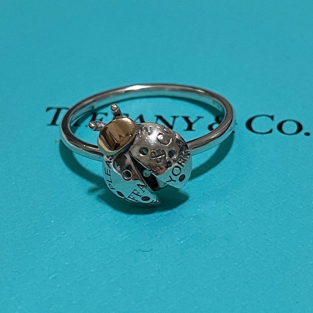 Tiffany & Co Love Bugs Ladybug ring size 8 - Authentic